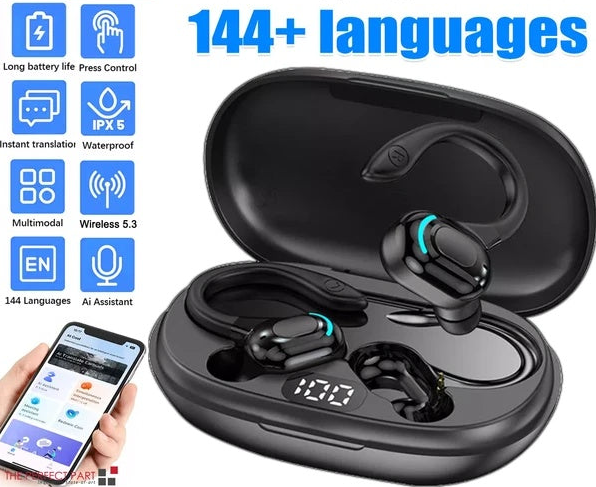 Lunza Translator Earbuds 144 Languages Real Time Online/OffLine Translation